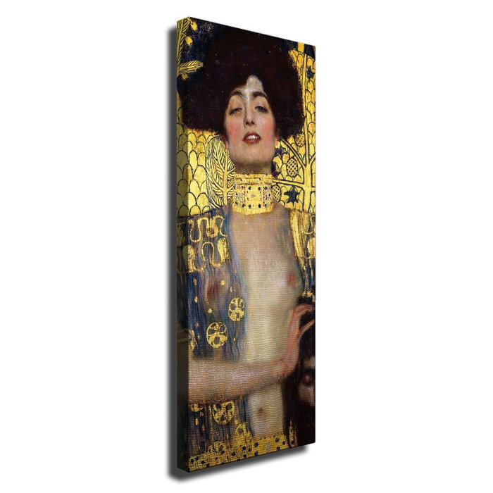Wallity Cuadro sobre Lienzo Judith y la cabeza de Holofernes de Gustav Klimt, 30 x 80 cm Wallity Cuadro sobre Lienzo Judith y la cabeza de Holofernes de Gustav Klimt, 30 x 80 cm